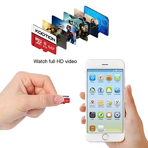 Detalle 2 de KOOTION 64GB Micro SD Card 2 Pack: Ultra Micro SDXC, U1, C10, 64GB Each