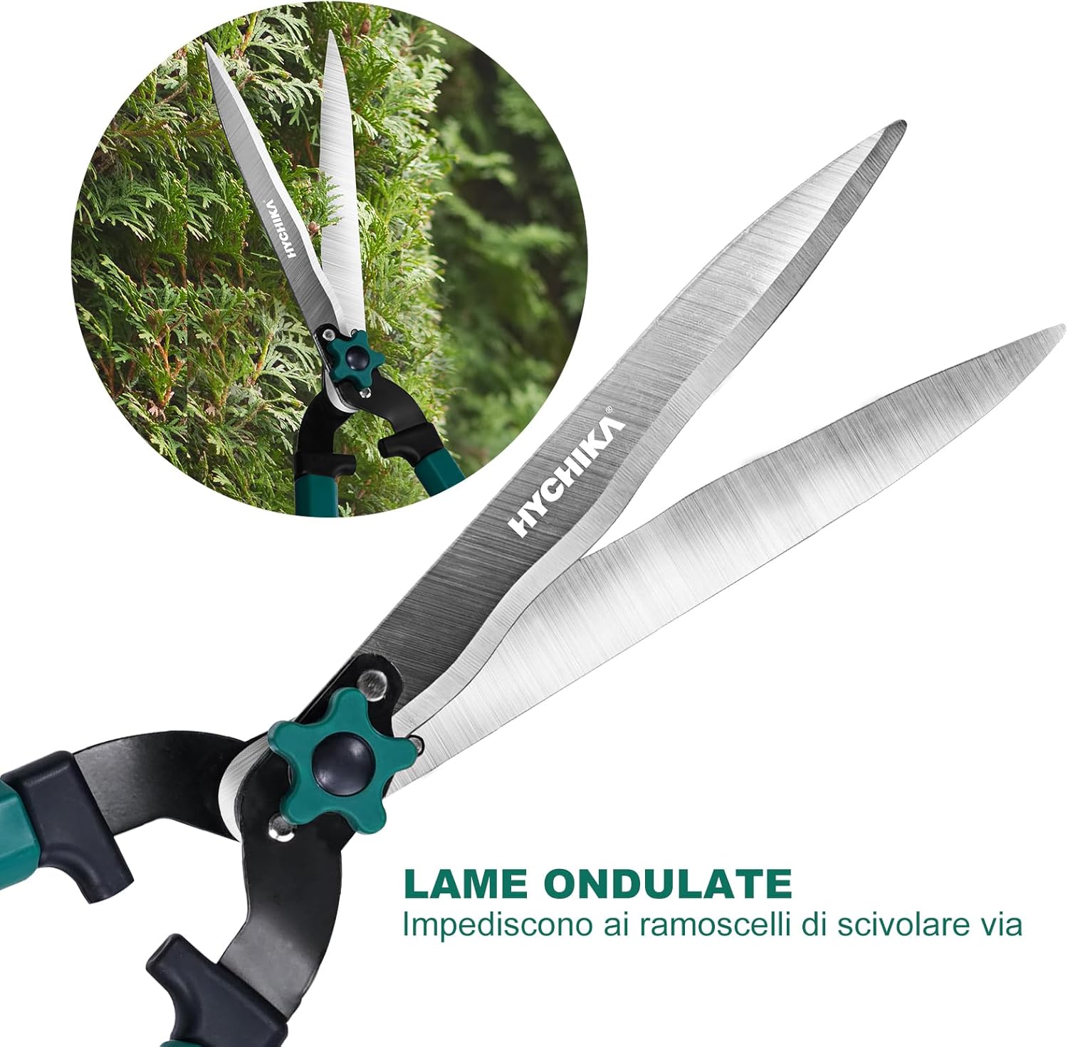 Thumbnail 1 de HYCHIKA Tagliasiepi telescopico 111 cm con lame in acciaio temprato da 214 mm