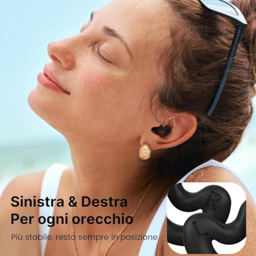 Thumbnail 1 de Tappi Orecchie Relaxcharm per Dormire – Inserti in Silicone Riutilizzabili, 5 Misure (XS, S, M, L e doppio strato) per Riduzione fino a 40 dB