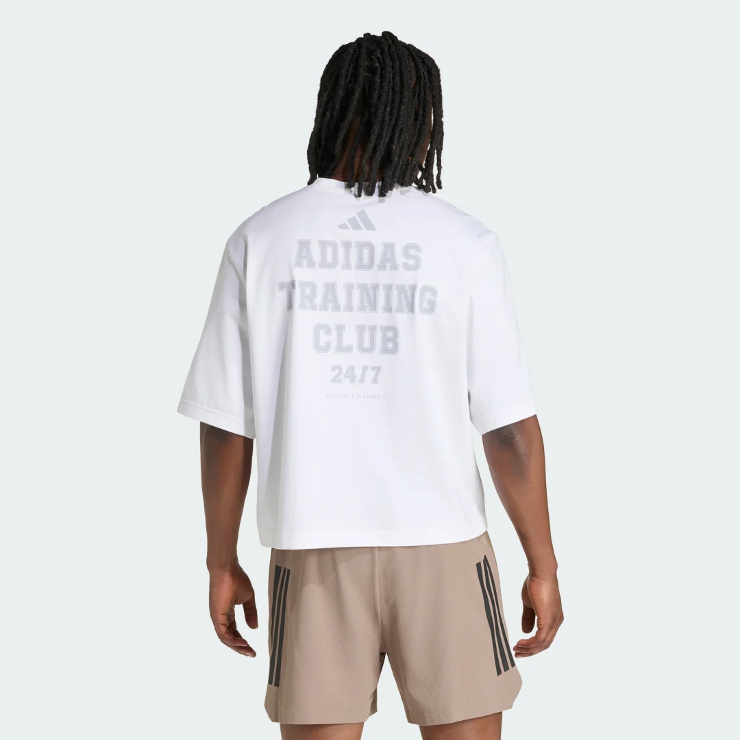 Detalle 2 de Camiseta manga corta D4T PrimeLift de Adidas – color Blanco