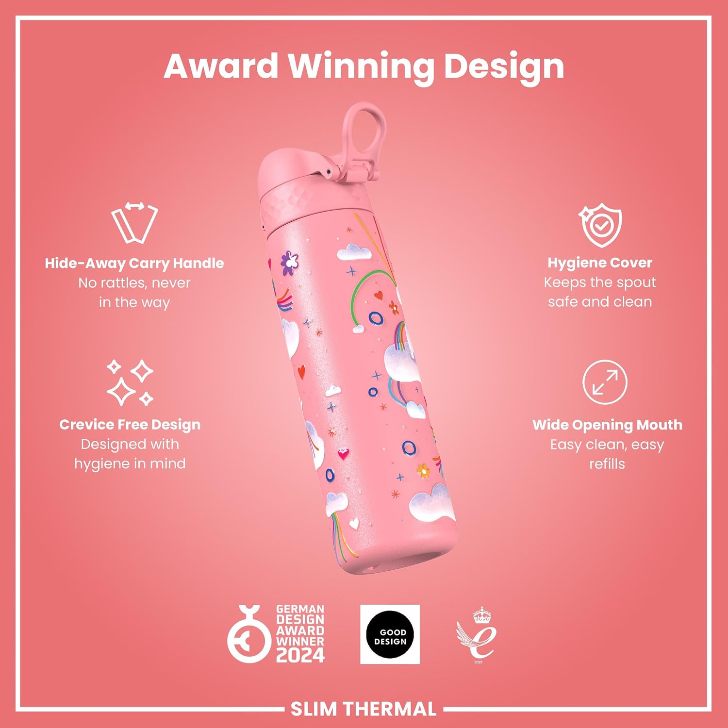 Thumbnail 5 de Ion8 Water Bottle 500 ml/18 oz: Leak-Proof, Easy-Open, BPA-Free and Dishwasher Safe