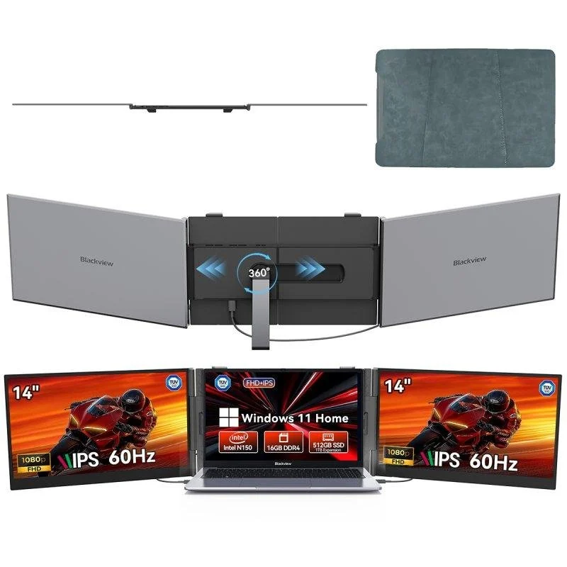 Detalle de Monitor Blackview DCM6 Pro 14" FullHD 60Hz: ultrafino, portátil y con USB‑C