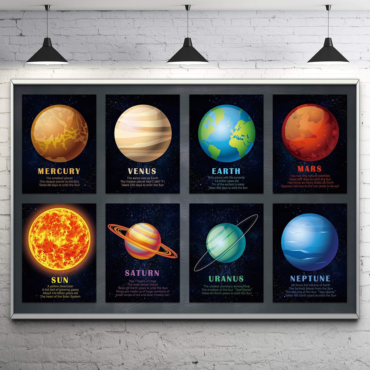 Thumbnail 1 de Outus Outus-Wall Poster Kits-0123: educatieve zonnestelselposters voor kinderen
