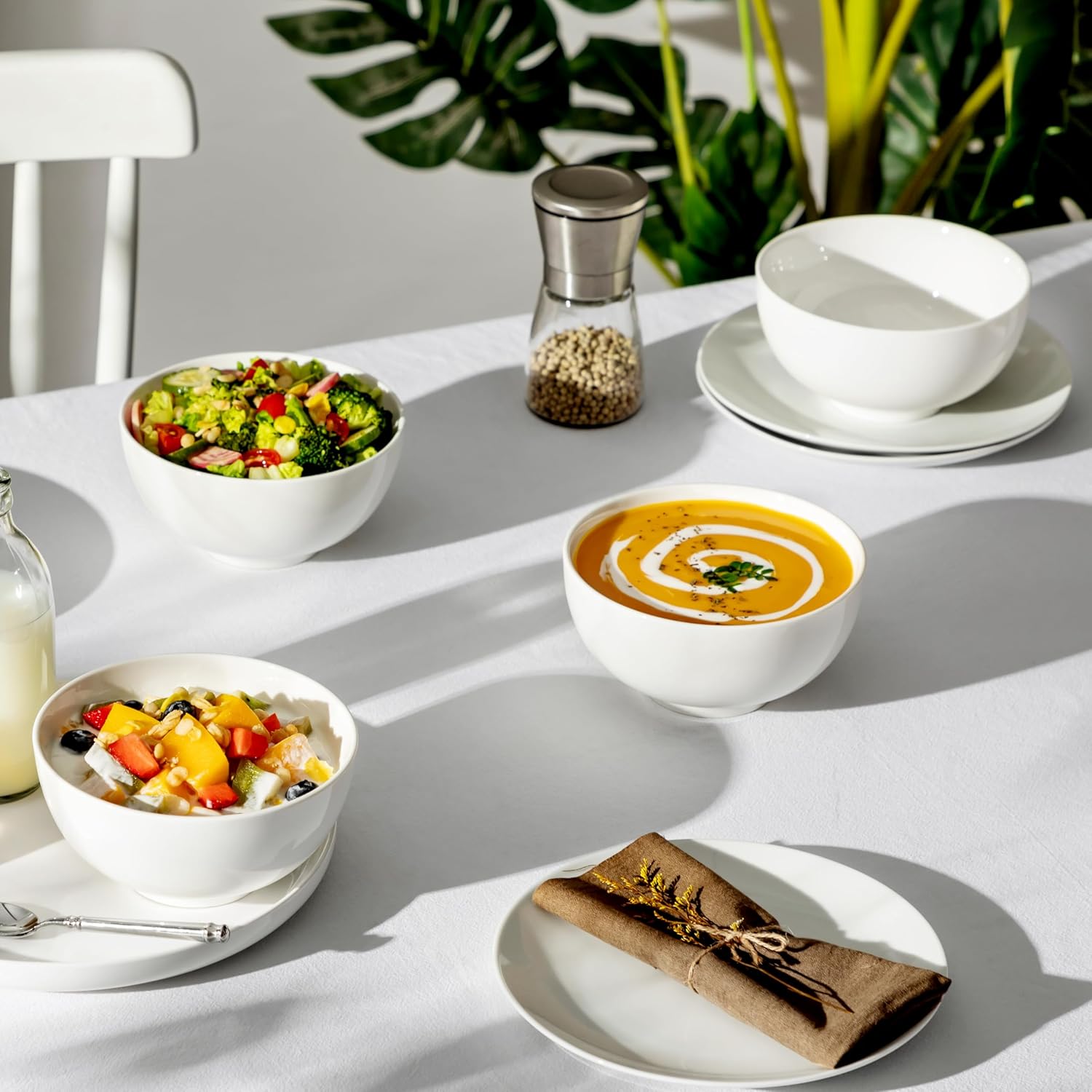 Thumbnail 6 de MALACASA Porcelain Soup Bowls 26 Oz 🍽