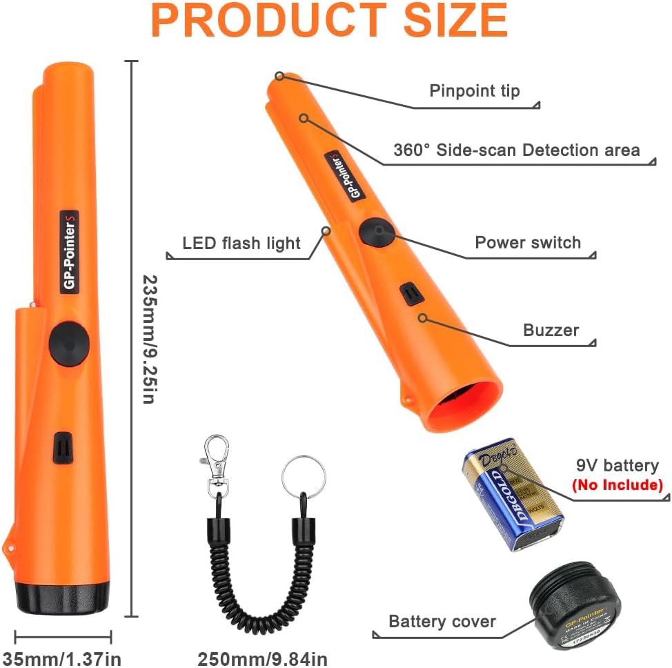 Thumbnail 1 de Flintronic Metal Detector impermeabile IP66 a scansione 360° con LED e allarme