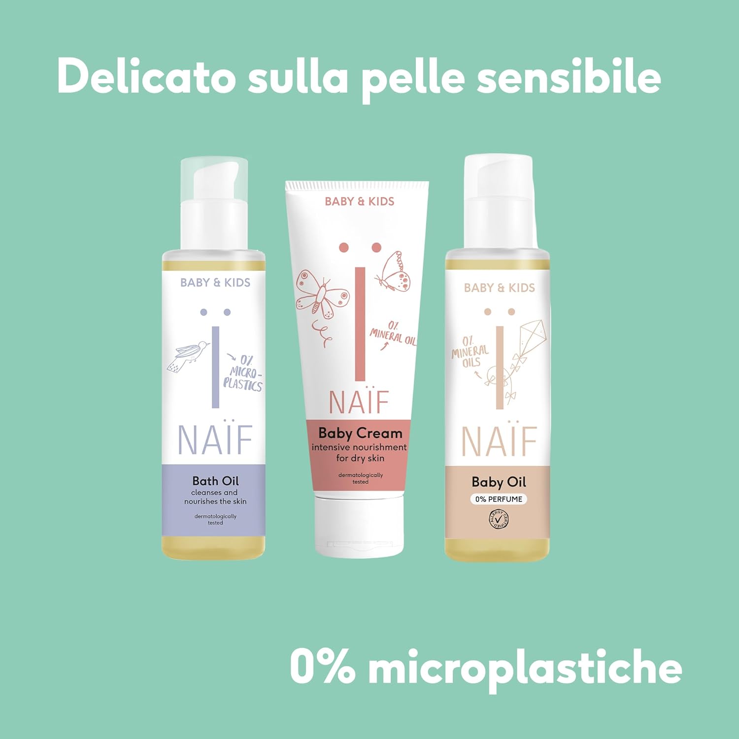 Thumbnail 4 de Naif Olio da bagno Milky per neonati e bambini – 100 ml, ingredienti naturali, vegano