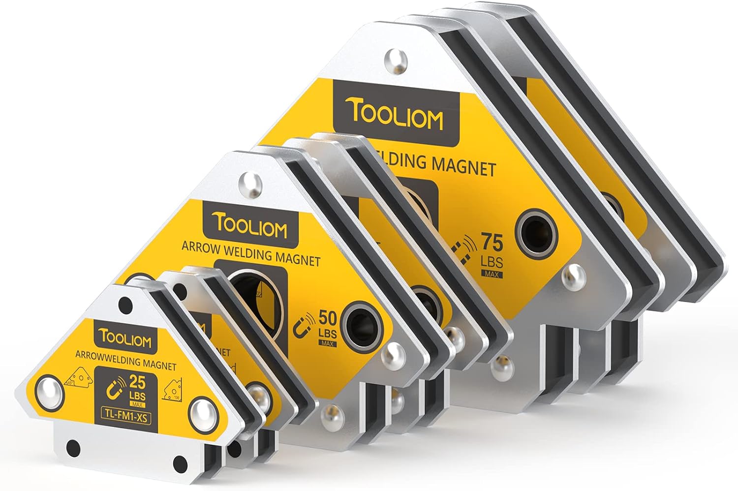 Thumbnail 6 de TOOLIOM Welding Magnets 4-Piece Set