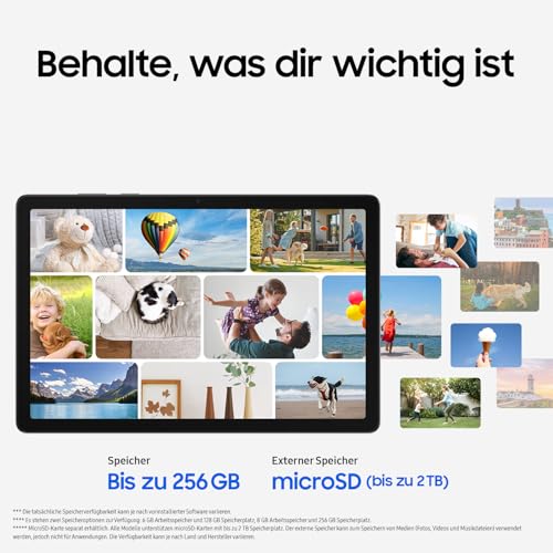Detalle de Samsung Galaxy Tab A11+ 11 Zoll: Leistungsstarke AI-Tablet option mit 128 GB, 6 GB RAM und Dolby Atmos