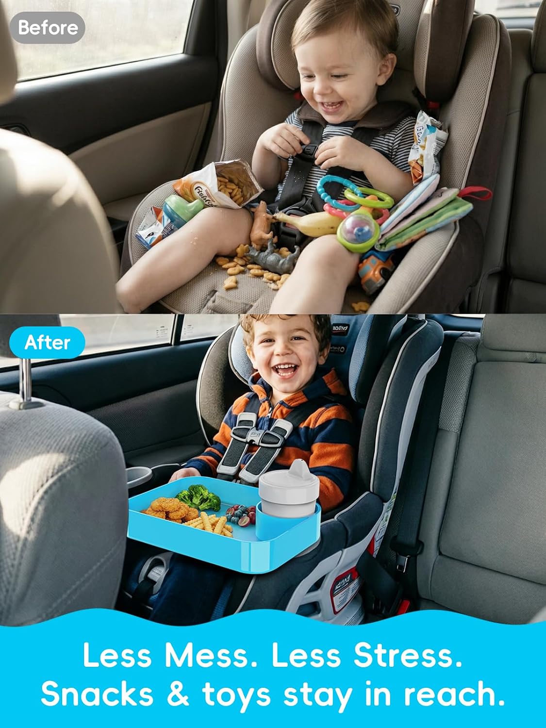 Detalle de BBSDA car seat snack tray, 9.06 x 6.5 inches