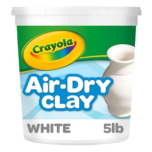 Detalle de Crayola Air Dry Clay (5lbs) – Natural White Bulk Modeling Clay for Classroom Projects