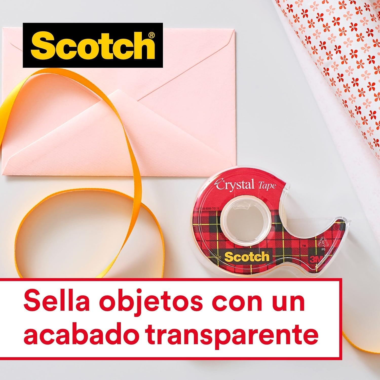 Thumbnail 6 de Scotch Crystal Tape Nastro Adesivo Trasparente – 8 Rotoli, 19 mm x 33 m