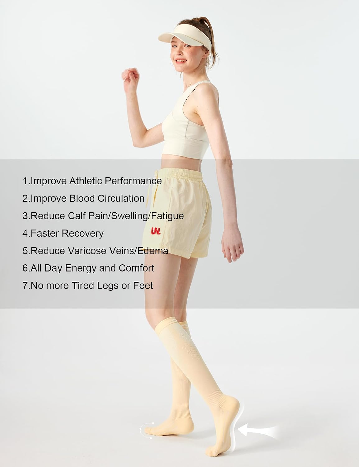 Thumbnail 5 de FITRELL Compression Socks for Women and Men, 20–30 mmHg, Knee-High, 3 Pairs