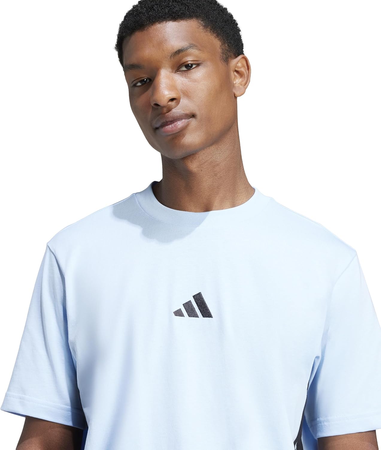 Thumbnail 4 de adidas Herren Essential Three Stripes Single Jersey Tee – klassisches Rundhals-Shirt aus Baumwolle