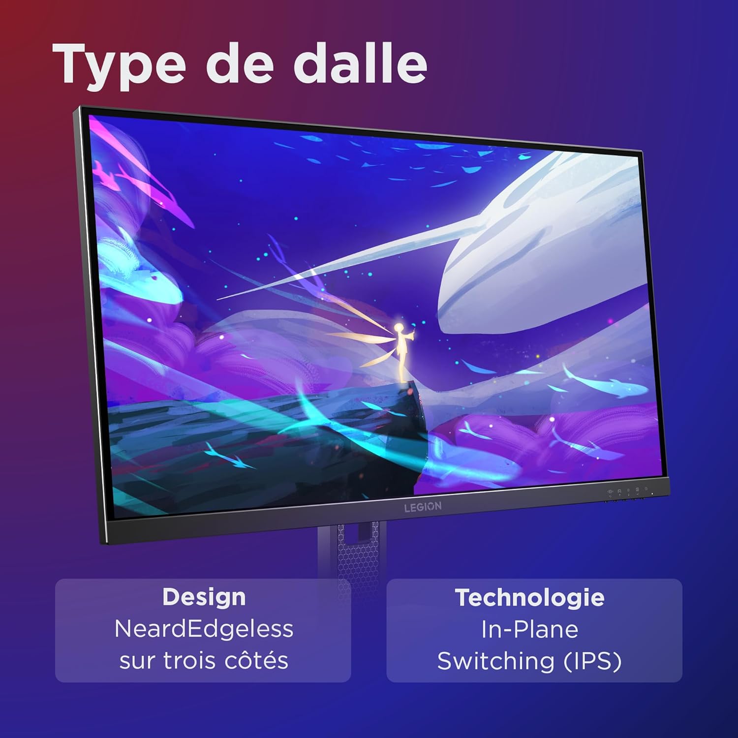 Thumbnail 4 de Lenovo Legion 27Q-10 — Écran gaming de 27 pouces QHD avec Eyesafe, 240 Hz et IPS