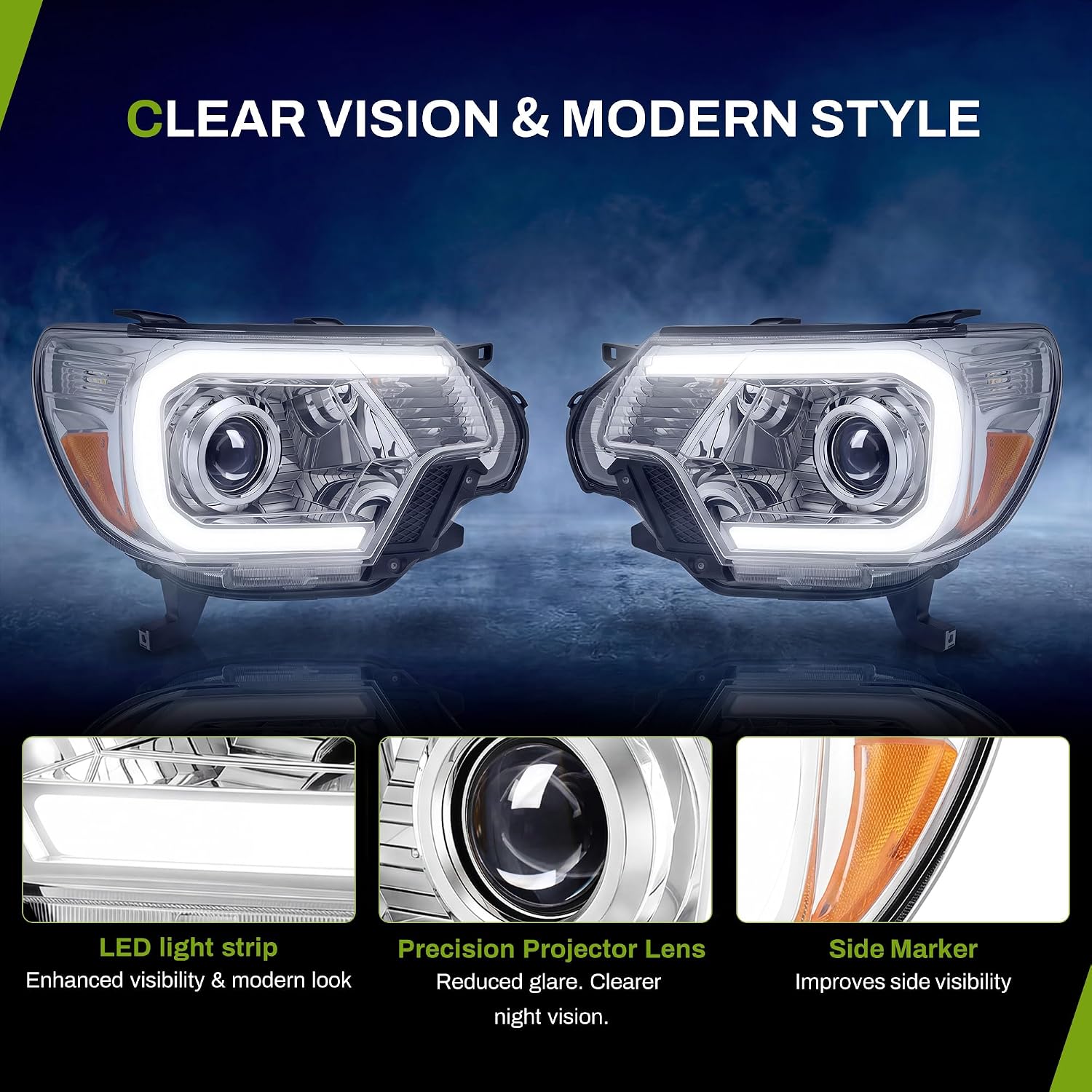 Detalle 2 de AUTOSAVER88 Projector Headlights for 2012–2015 Tacoma