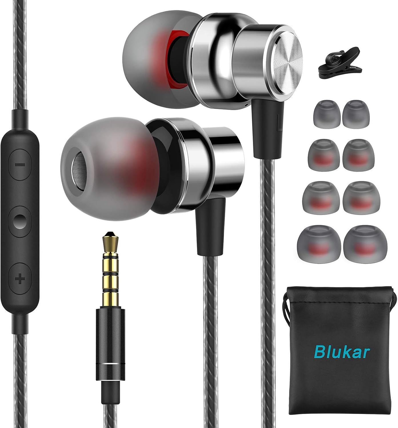 Detalle de Blukar Auriculares In Ear 3.5 mm con micrófono