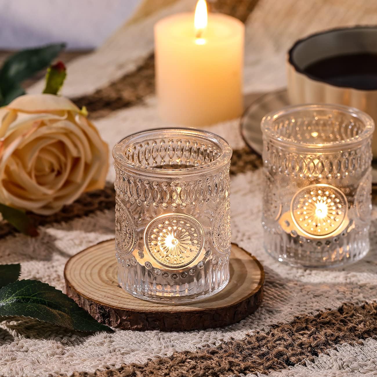Thumbnail 2 de DARJEN Clear Votive Candle Holders 36 pack 🕯