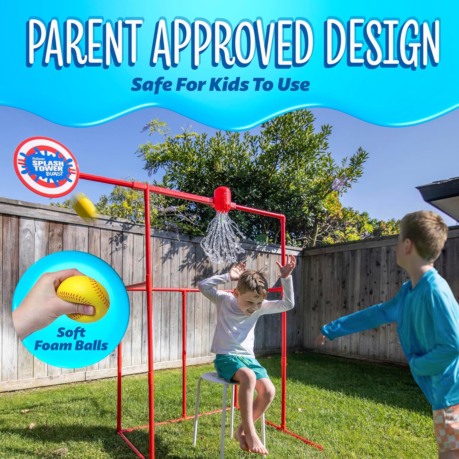 Detalle 2 de GoSports Carnival-Style Backyard Water Toy Dunk Tank