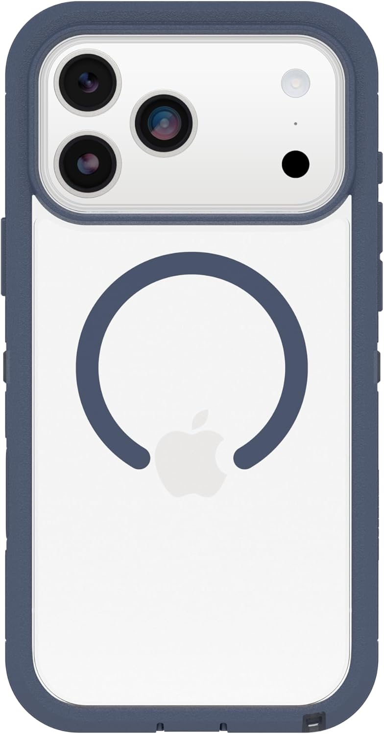 Detalle de OtterBox ディフェンダーシリーズ Pro XT iPhone 17用クリアケース、MagSafe対応・ベビーブルー