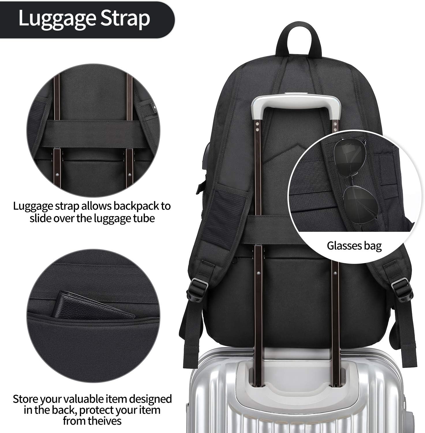 Thumbnail 5 de Laptop Rucksack 17 Zoll Anti Diebstahl