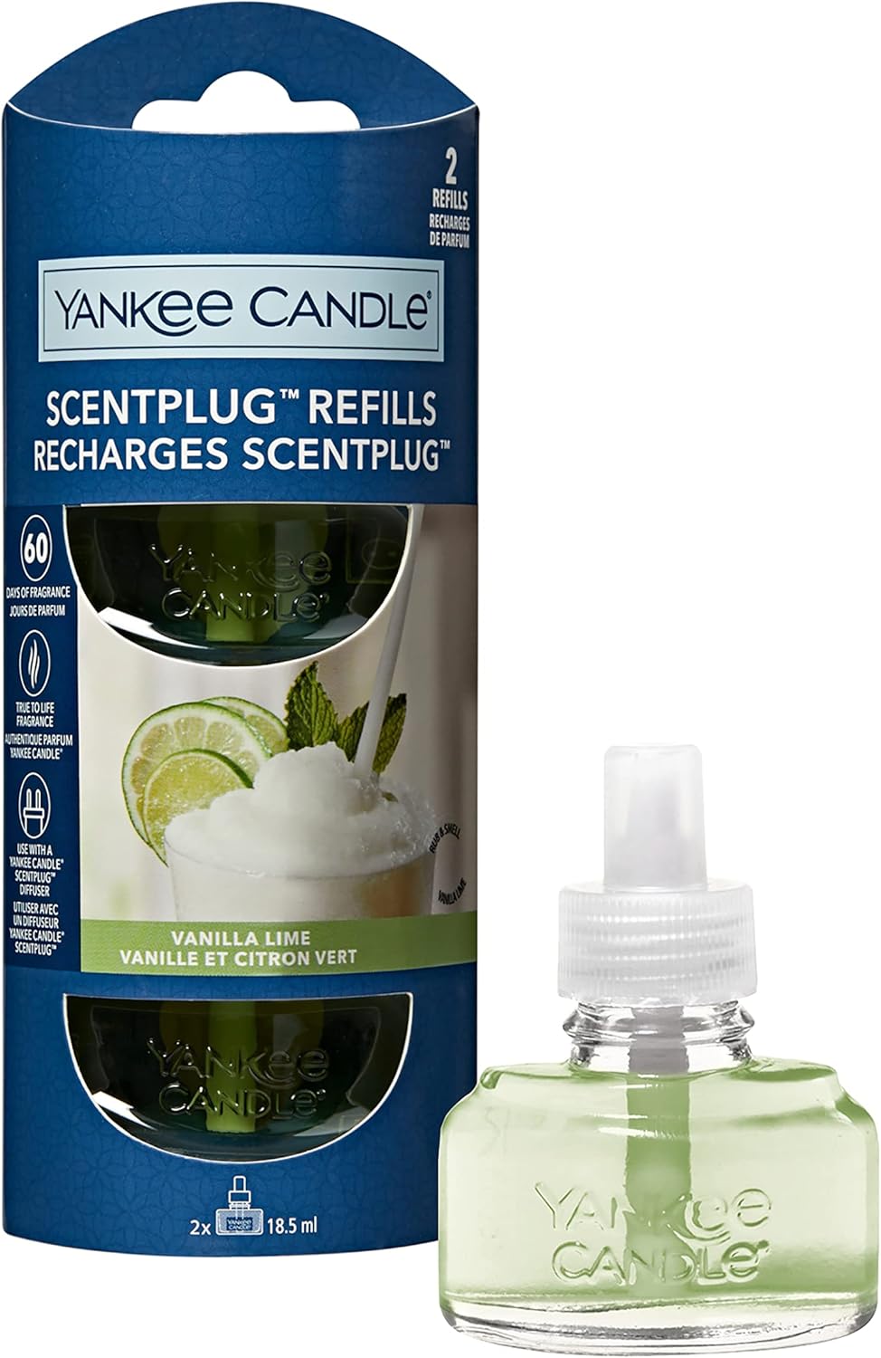 Yankee Candle Aceite Ambientador Vainilla Lima 18.5ml x2