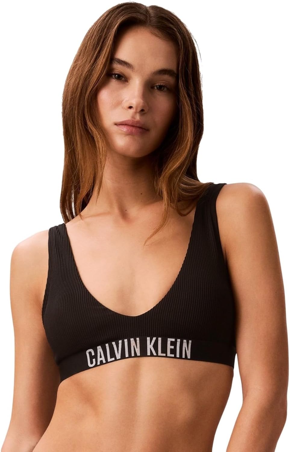 Calvin Klein Scoop Bralette Lv00q61211 – Hauts de Bain Femme (Lot de 1)