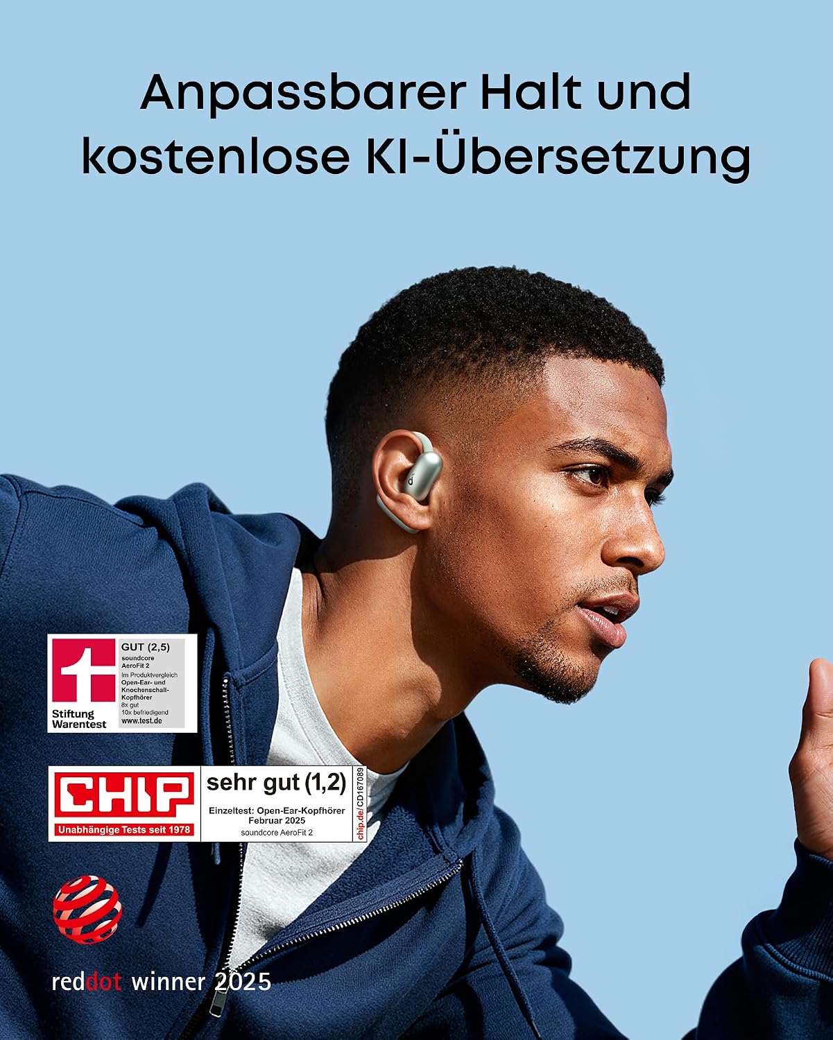 Thumbnail 1 de soundcore AeroFit 2 Open‑Ear, 42 h