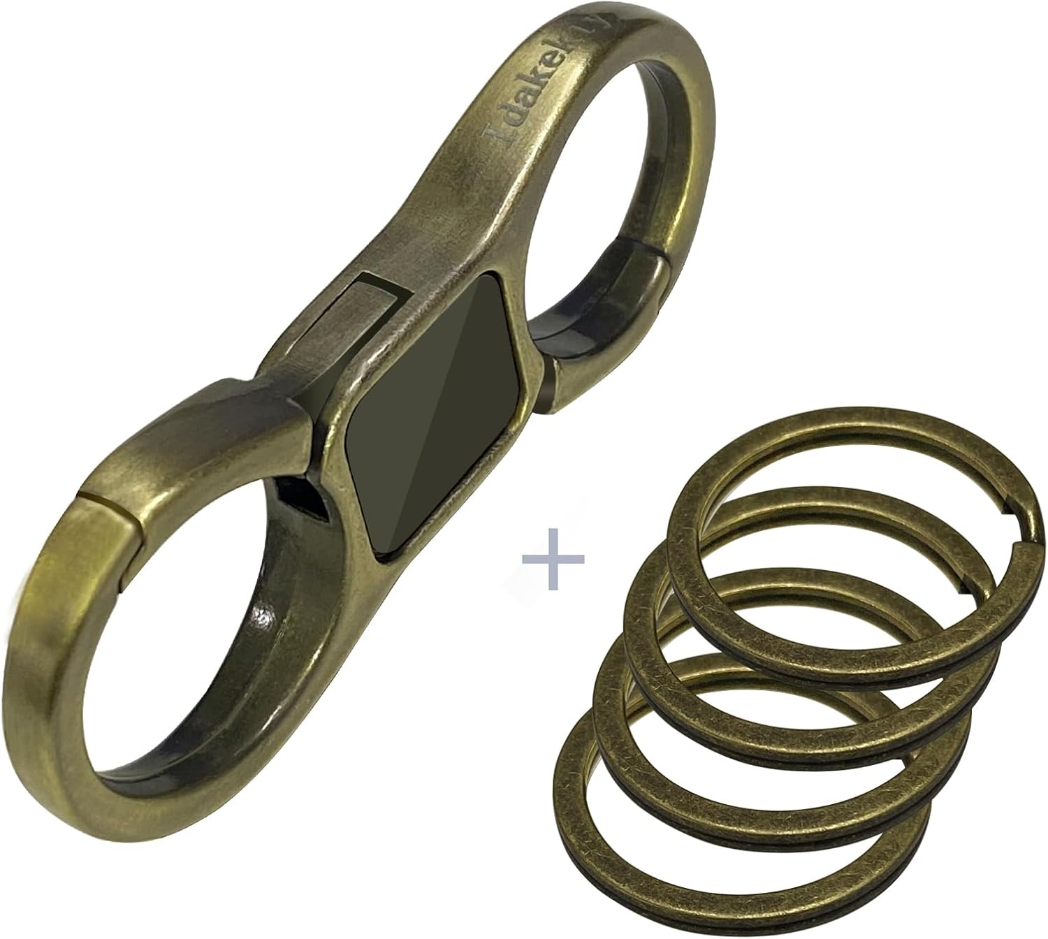 Detalle de Idakekiy Key Chain Quick Release Spring with 4 Key Rings (Heavy-Duty Organizer)