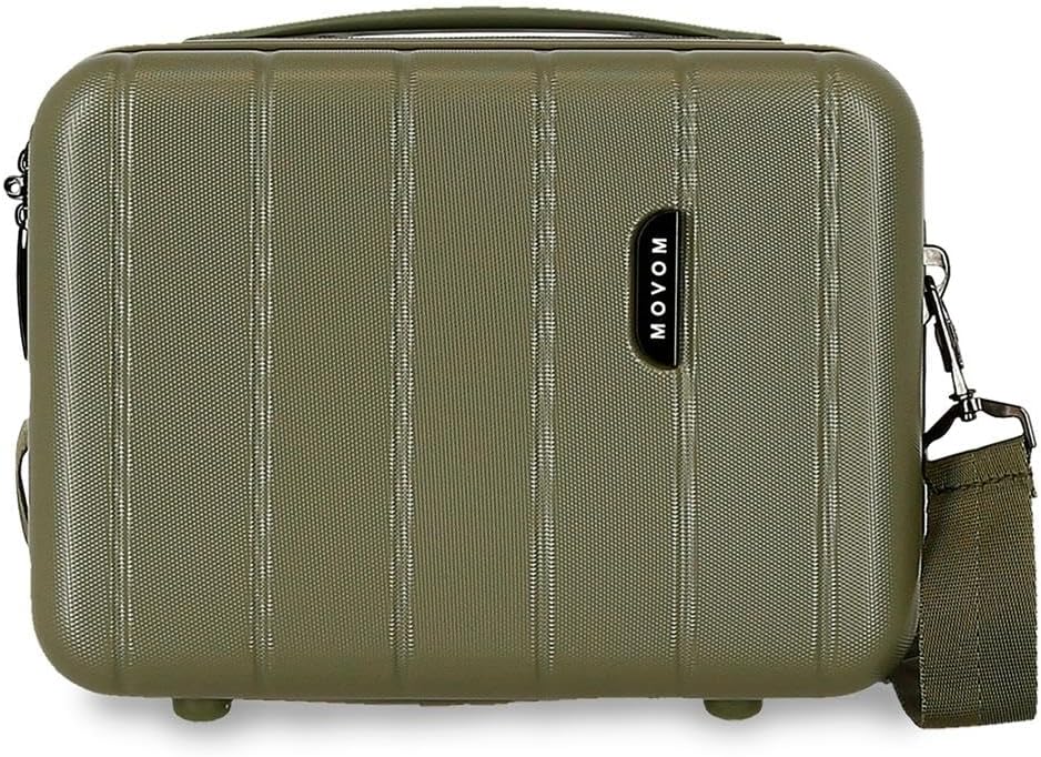 Detalle de MOVOM Wood beauty case da cabina in ABS con doppio scomparto e specchio