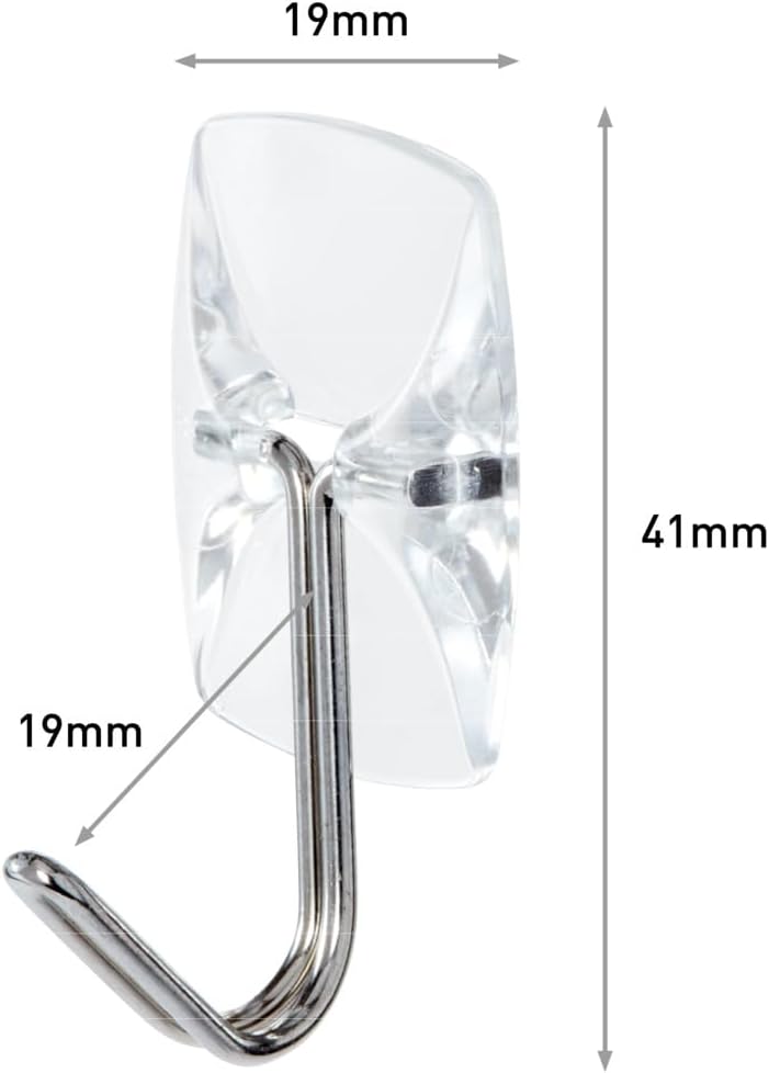 Detalle 1 de Command Clear Wire Hanger Hook value pack 9 hooks