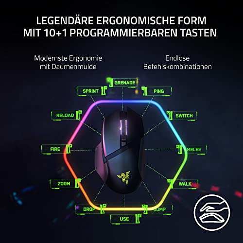 Detalle de Razer Basilisk V3 Pro: kabellose Gaming-Maus mit anpassbarem HyperScroll Tilt Wheel
