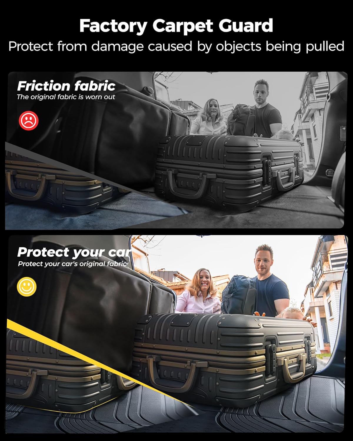 Thumbnail 4 de 3W Cargo Liner + Backrest Mats (TPE) for 2021-2026 Chevrolet Suburban / Yukon XL (only) / Escalade ESV (only)