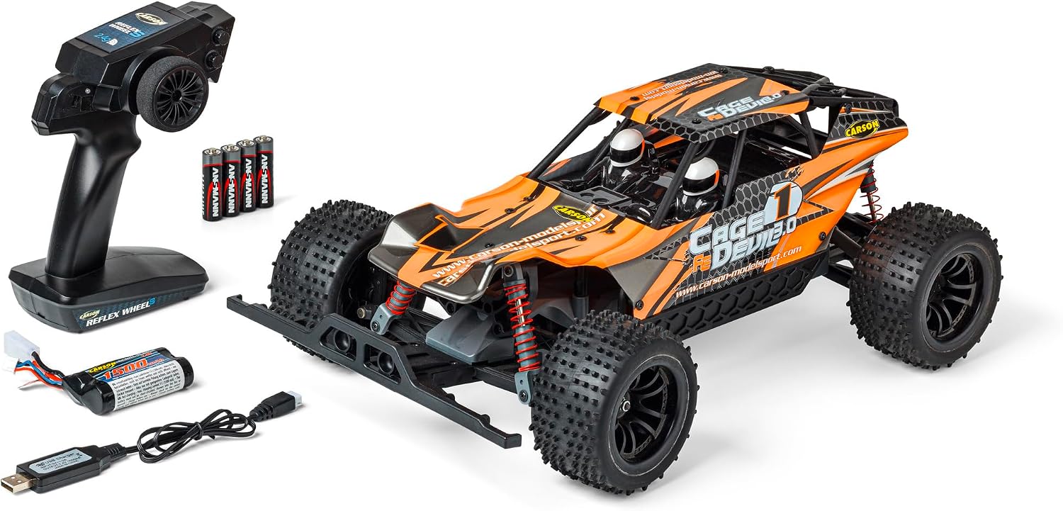 Detalle de Carson Cage Devil 3.0 500404278 – truggy 1:10 RTR, 2,4 GHz, 30 km/h