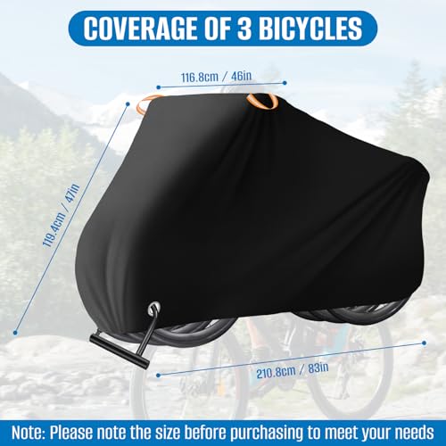 Detalle de SIRUITON funda bicicletas 3 unidades