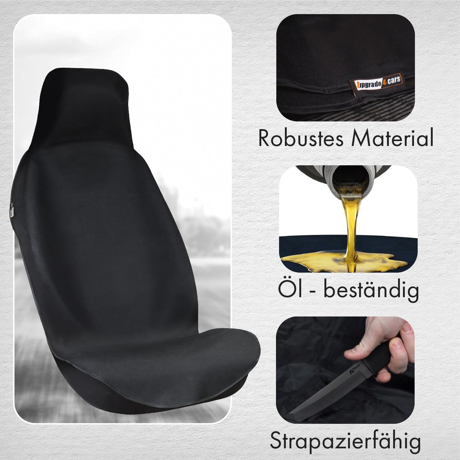 Detalle de Upgrade4cars Autositzschoner vorne 2er-Set