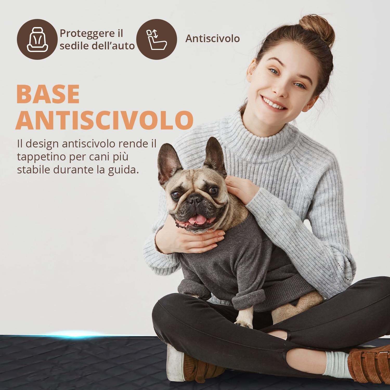 Thumbnail 4 de Recalma Coprisedile Auto per Cani 100% Impermeabile: antiscivolo e antigraffio, con guinzagli inclusi