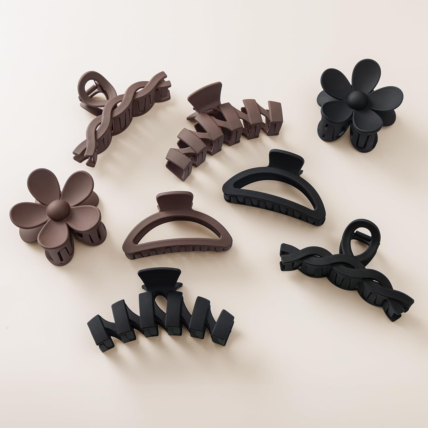 HBselect Haarklammer-Set 8 Stück für dickes Haar