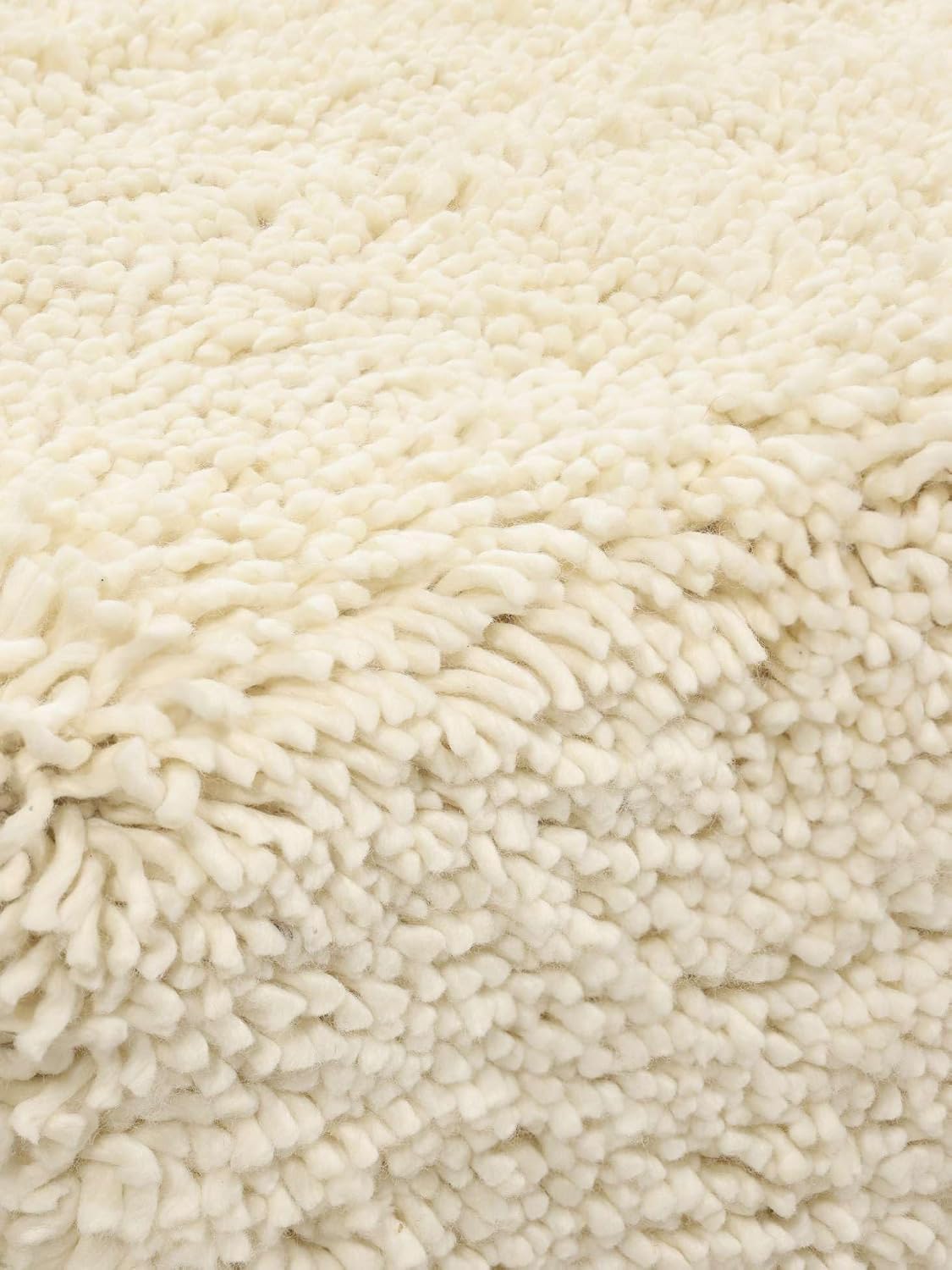 Detalle 2 de RugVista Serenity Rug, 140 x 200 cm, Off White, Wool and Cotton