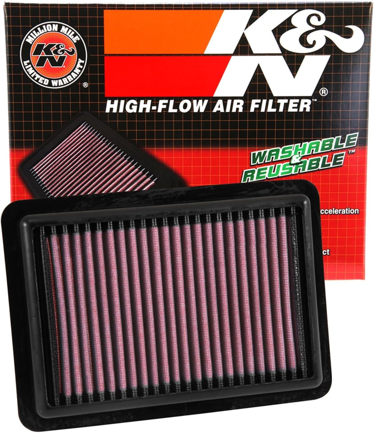 Detalle de K&N 33-5027 Hochleistungs-Motorluftfilter (wiederverwendbar) für HR-V/Jazz/Vezel 2014–2019