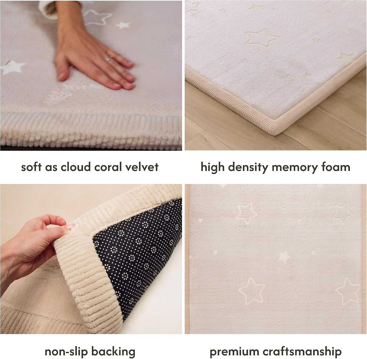 Detalle de Baby play mat 170x200cm coral velvet