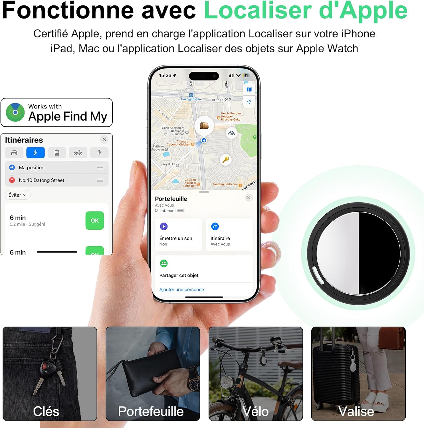 Thumbnail 1 de Bnlei Air Tracker Tag Lot de 4