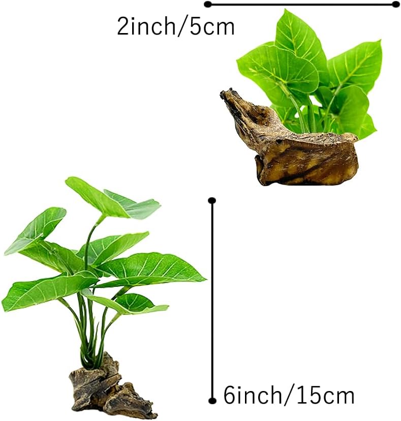 Detalle de Smoothedo-Pets Green-Type-A 水槽用人工水草 15cm グリーンのレイアウト飾り
