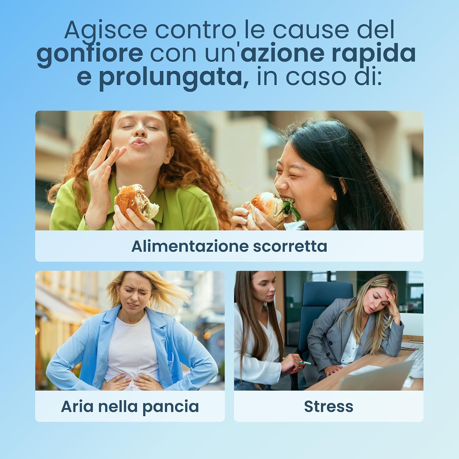 Thumbnail 2 de Enterogermina Gonfiore: probiotici BB-12 e LA-5 con estratti vegetali ed enzimi digestivi per gonfiore addominale