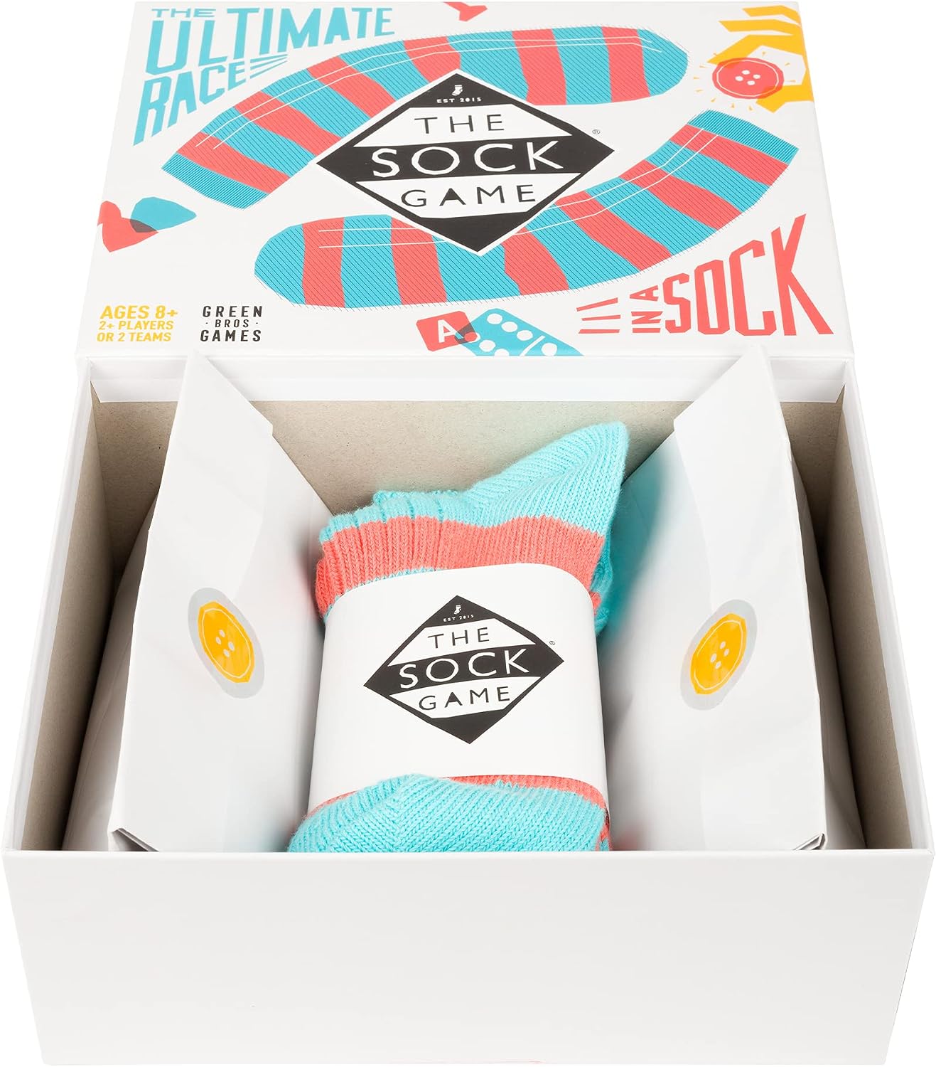 Detalle 2 de Green Brothers Games The Sock Game board game 🎲