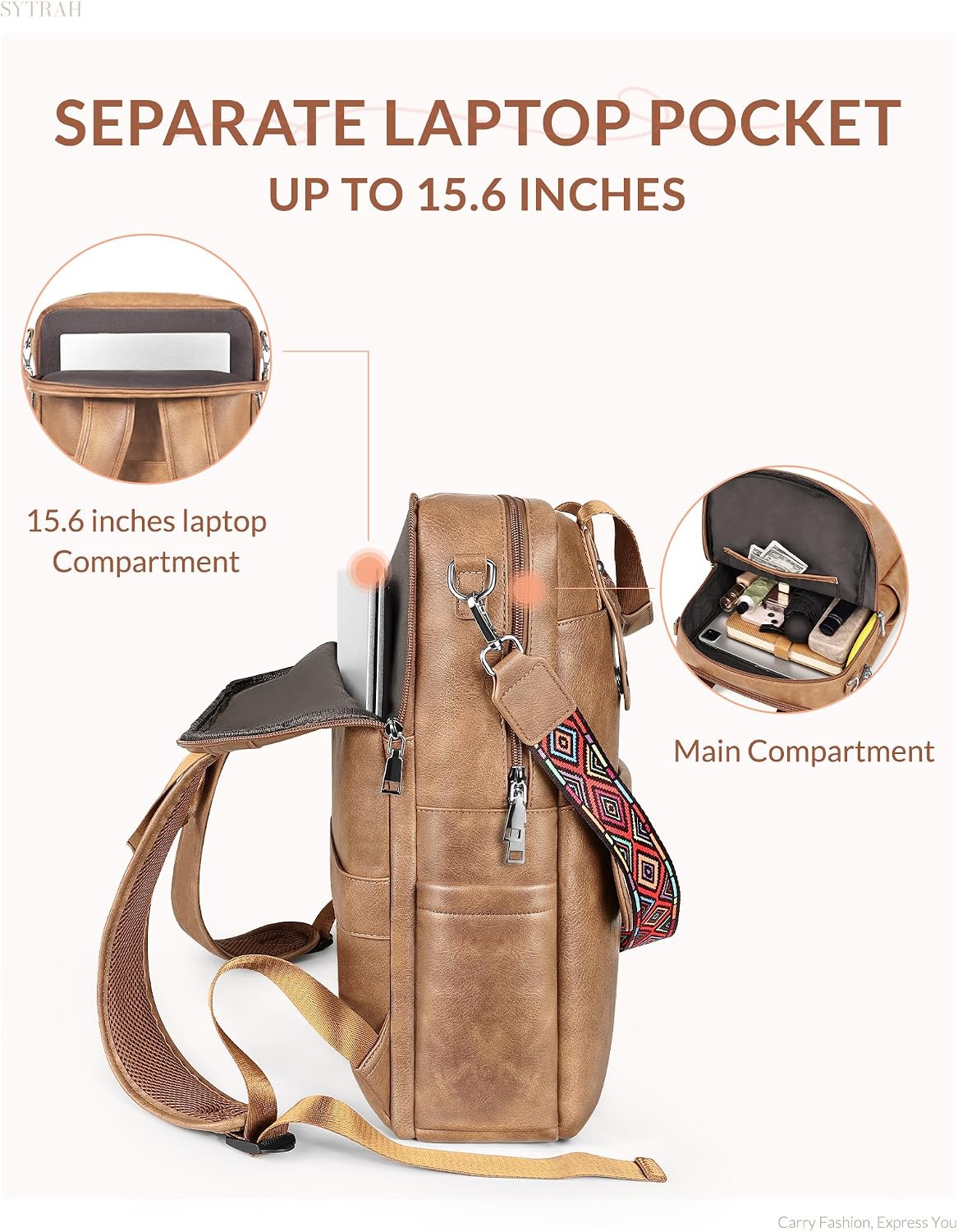Detalle 2 de SYTRAH Laptop Backpack 15.6-Inch