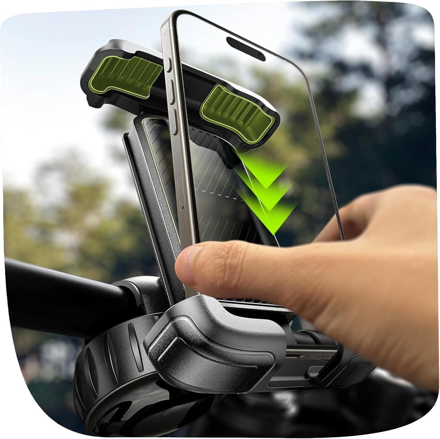 Detalle de LISEN Handy Halterung Fahrradlenker 360°