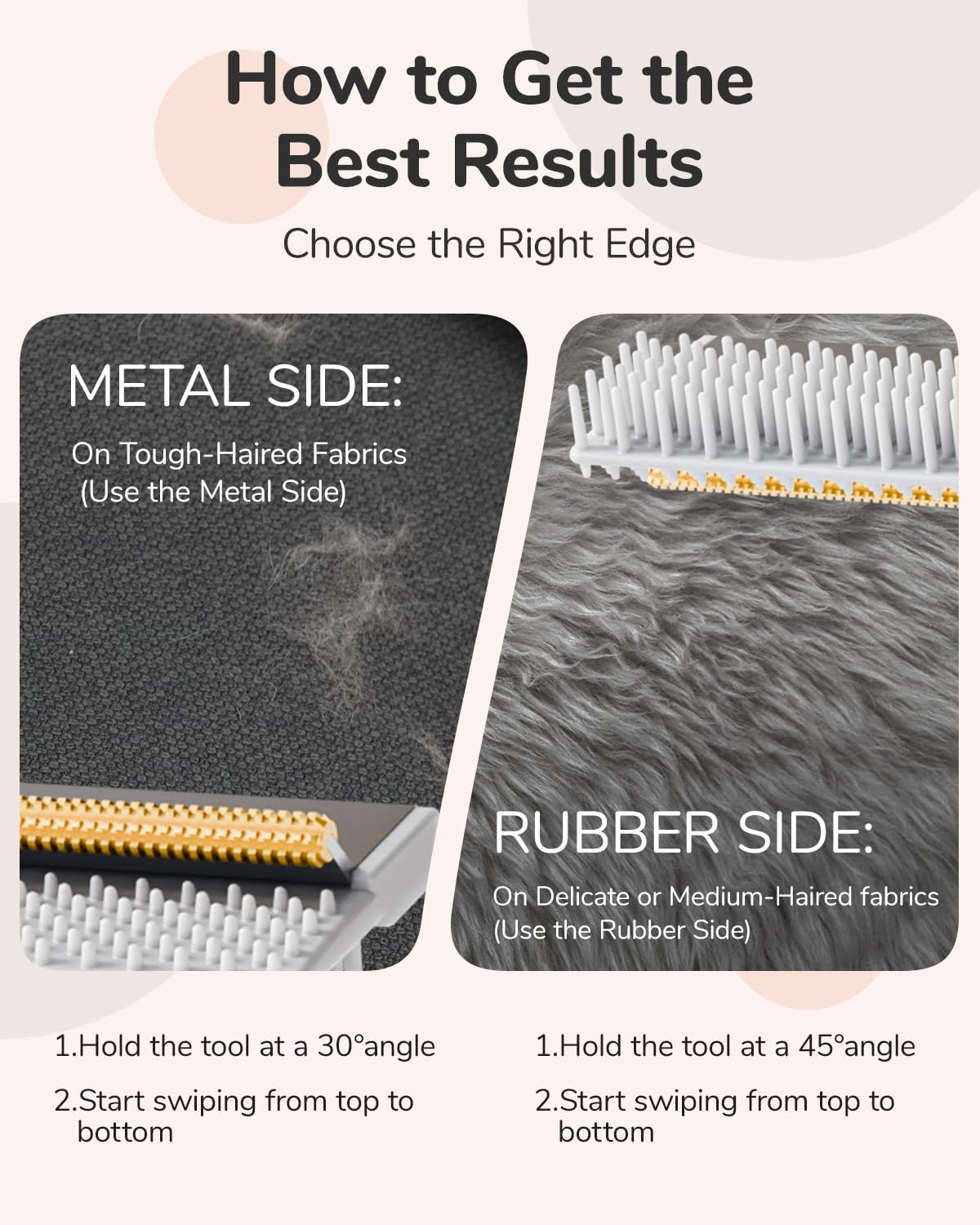 Thumbnail 5 de WhiffleTails Pet Hair Remover Carpet Scraper – 2 Piece Set