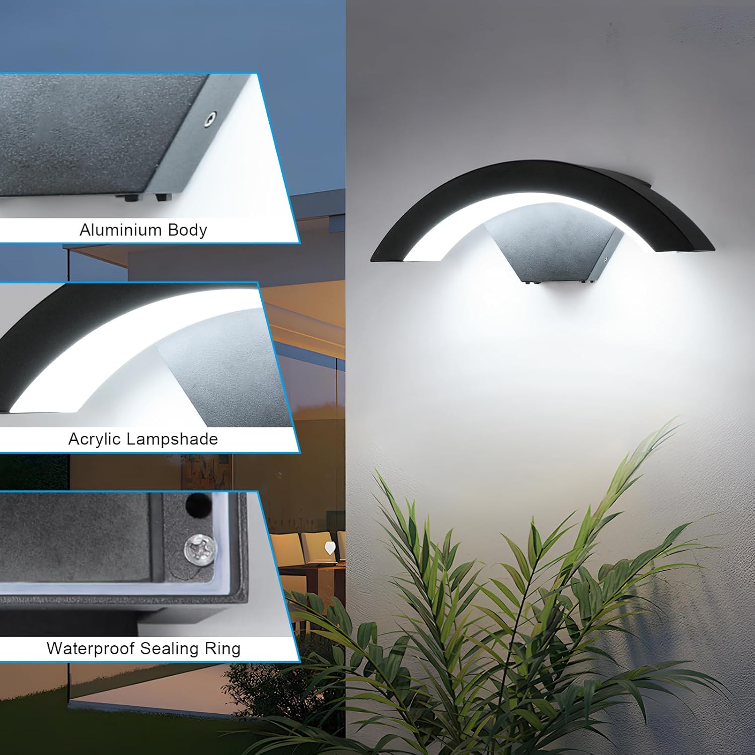 Thumbnail 3 de Comely 24 W applique LED esterno IP65