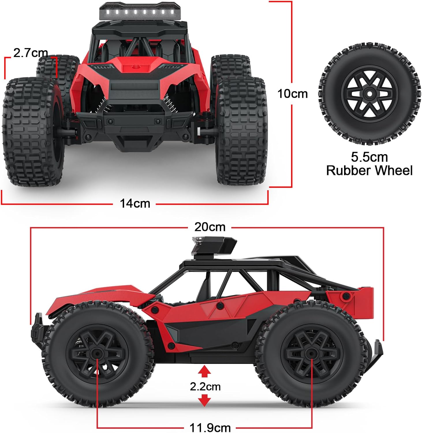 Thumbnail 5 de Monster Truck RC todoterreno 22 km/h coche teledirigido