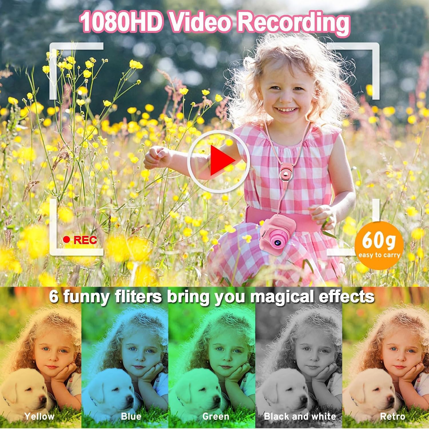 Thumbnail 4 de PROGRACE Digital Camera 40MP for Kids